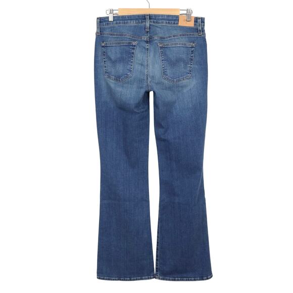 NWT Edwin Lark Mid-Rise Bootcut Stretch Denim Jean In Flashback Blue Size 31 - Picture 2 of 6